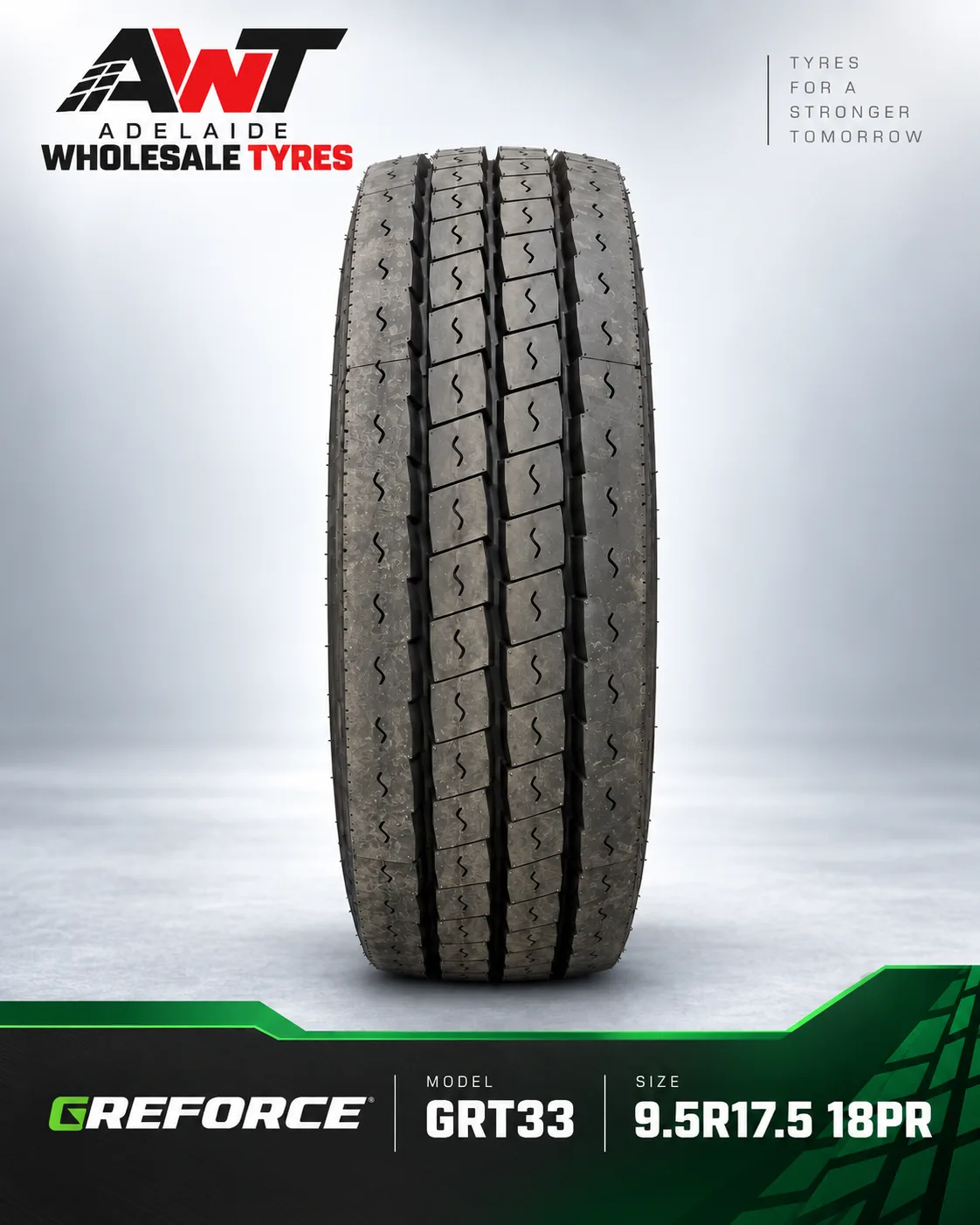Greforce GRT33 9.5R17.5 commercial tyre