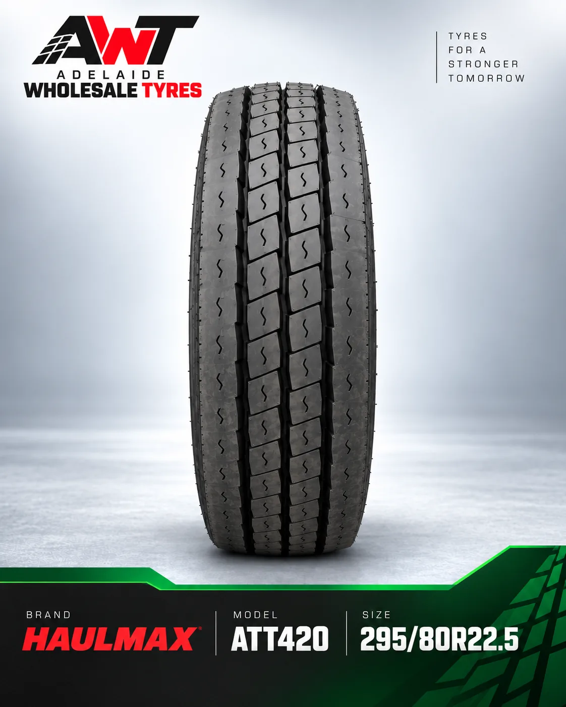 Haulmax ATT420 295/80R22.5 commercial tyre
