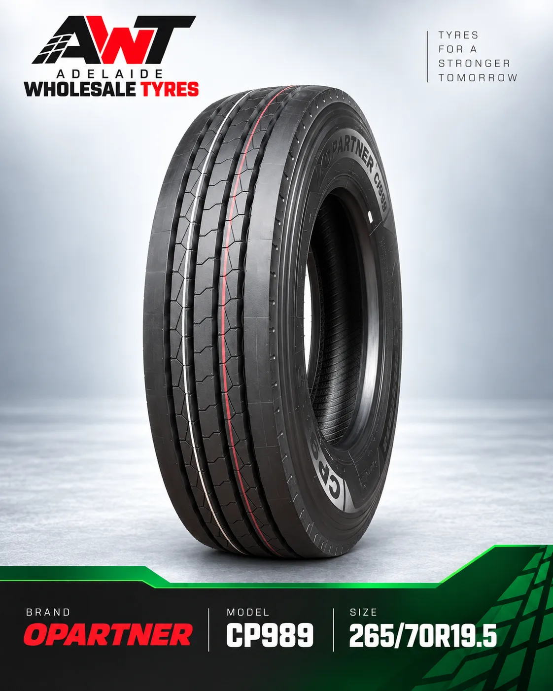 Opartner CP989 265/70R19.5 commercial tyre